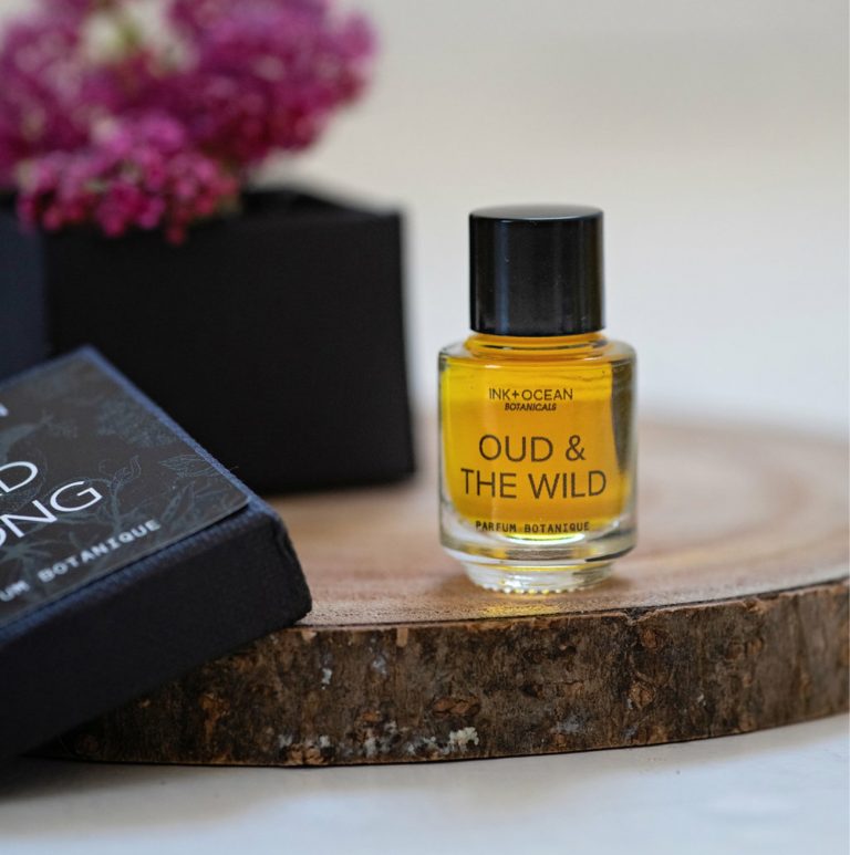 handcrafted artisan oud perfume oil made with essential oils, assam oud