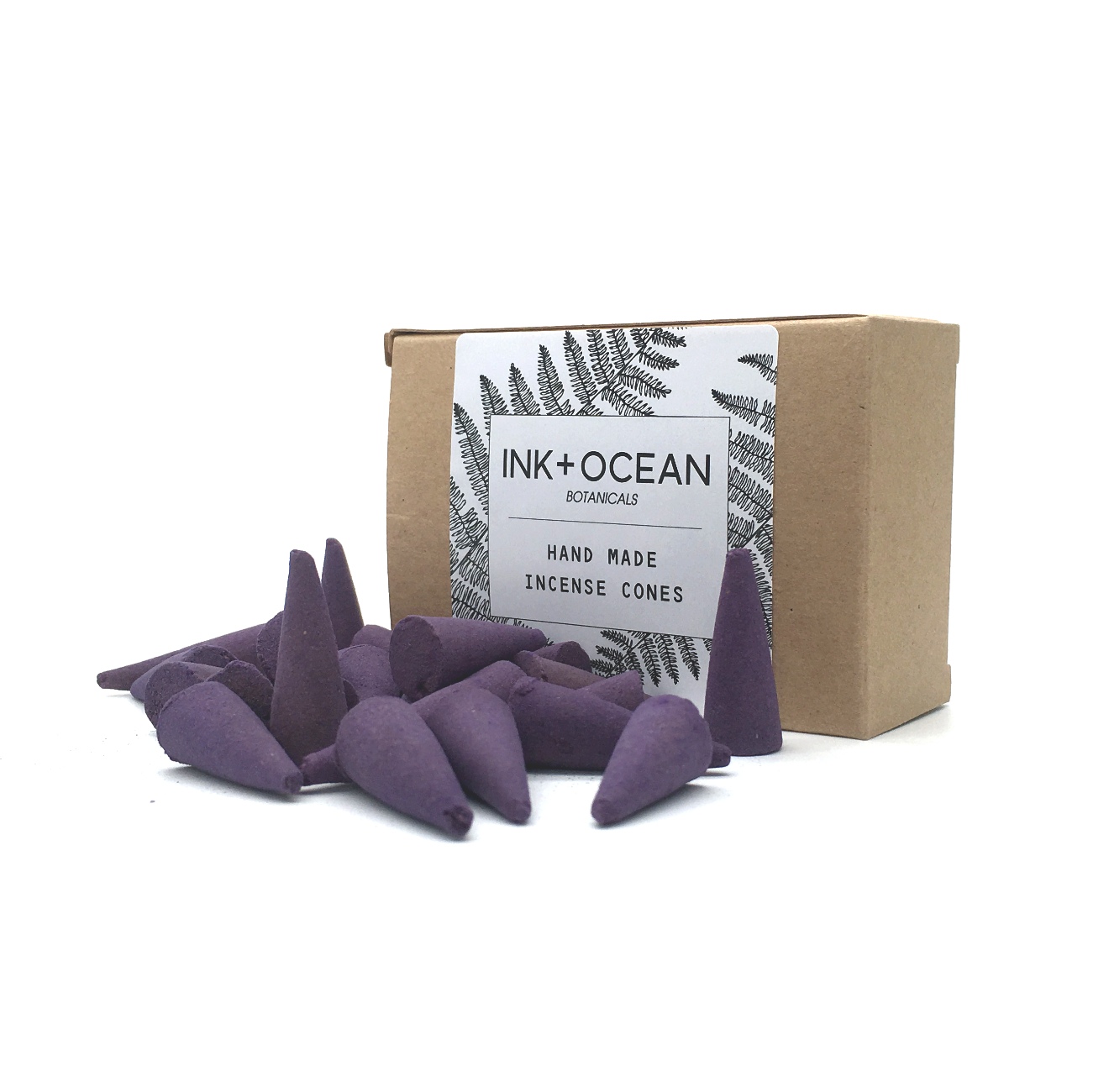 Hand dipped incense cones with a highly scented lavender scent with